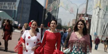 Inés Arrimadas, en la Feria de Abril de Barccelona