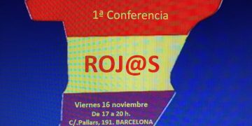 Cartel 1ª conferencia Roj@s, corriente interna de PSC