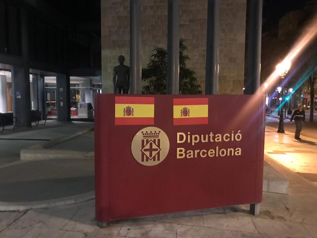 Adhesivos-bandera-española-Barcelona