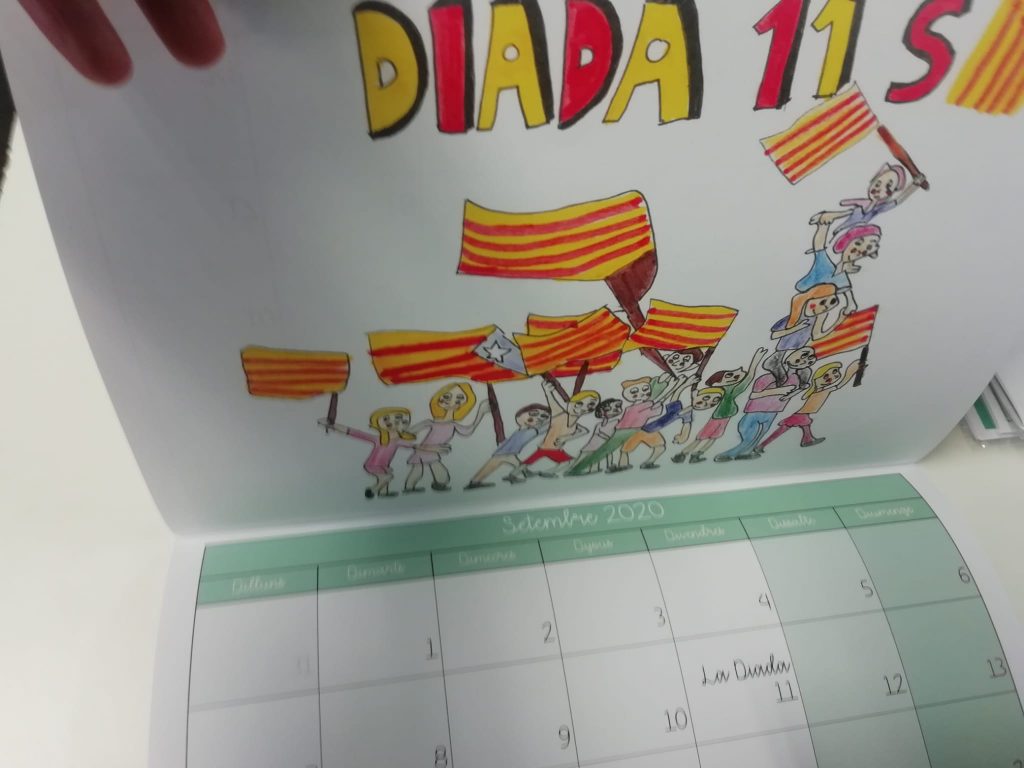 Calendario escolar estelada independentista