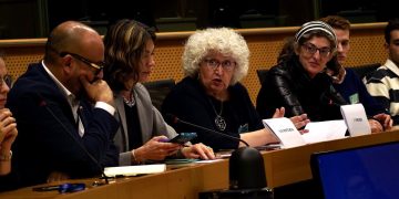 Foto de archivo de Teresa Freixes en el Parlamento Europeo.