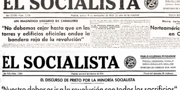Diario 'El Socialista' de los días 9 de noviembre 1933 y 8 febrero 1934.