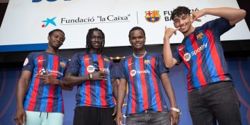 Joves Futur+, proyecto impulsado por la Fundación FC Barcelona y la Fundación ”la Caixa". © Fundación FC Barcelona