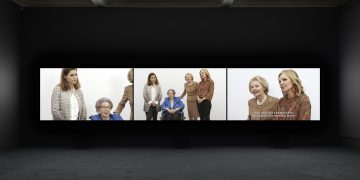 Rineke Dijkstra, fotograma de La ronda de noche, 2019. © Rineke Dijkstra. Todos los derechos reservados. Cortesía de la Galería Marian Goodman, Nueva York. Colección de Arte Contemporáneo Fundación ”la Caixa”