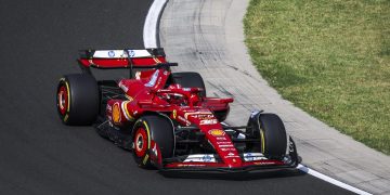 Charles Leclerc en el Gran Premio de Hungría 2024 (foto: Banco Santander)