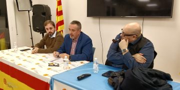 Ángel Escolano con Pau Guix y Miquel Giménez