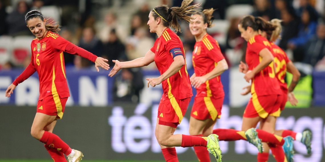 Foto de archivo de un partido amistoso de la selección. Imagen: @SEFutbolFem