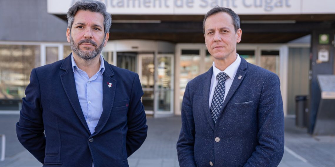 Marcos Rodríguez y Jordi Guirado, regidores en Sant Cugat. Foto: VOX