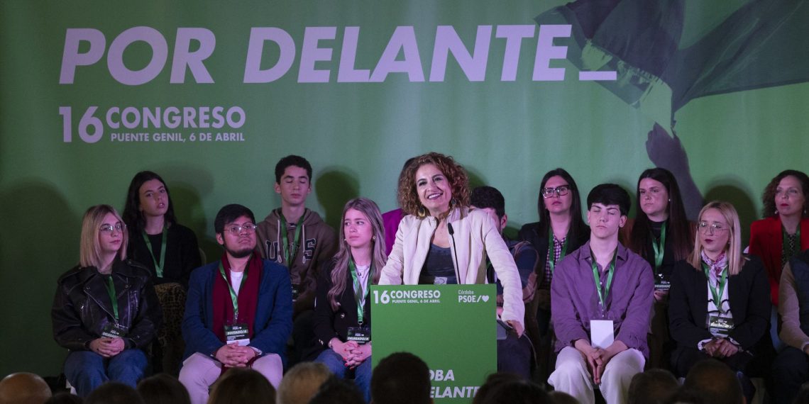 María Jesús Montero en un acto del PSOE andaluz. Foto: PSOE
