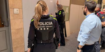 Imagen de archivo de una desokupación en Badalona. Foto: Ayuntamiento de Badalona.