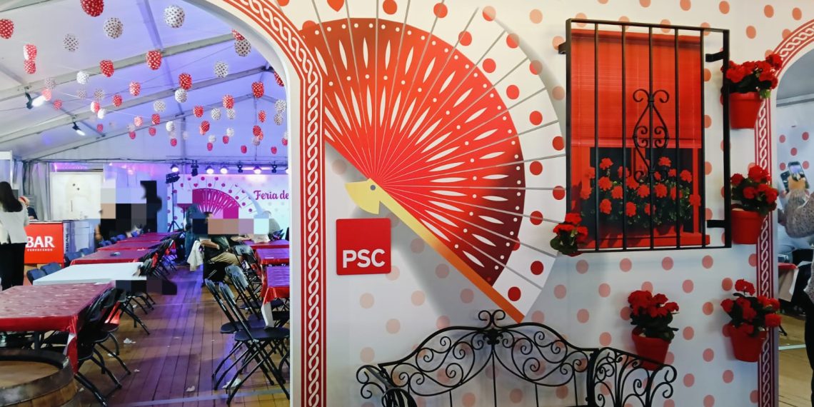 Caseta PSC Feria de Abril 2025. Foto: elCatalán.es.