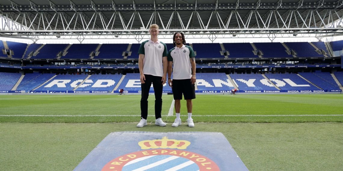 Riedel y Koleosho. Foto: RCDE