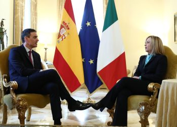 Sánchez y Meloni. Foto: Moncloa
