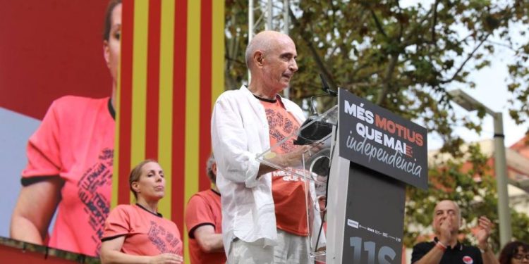 Lluís Llach en la Diada 2025. Foto: @assemblea