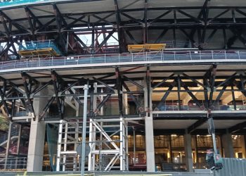 Imagen de archivo de obras en el Camp Nou. Foto: Sergio Fidalgo