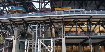 Imagen de archivo de obras en el Camp Nou. Foto: Sergio Fidalgo
