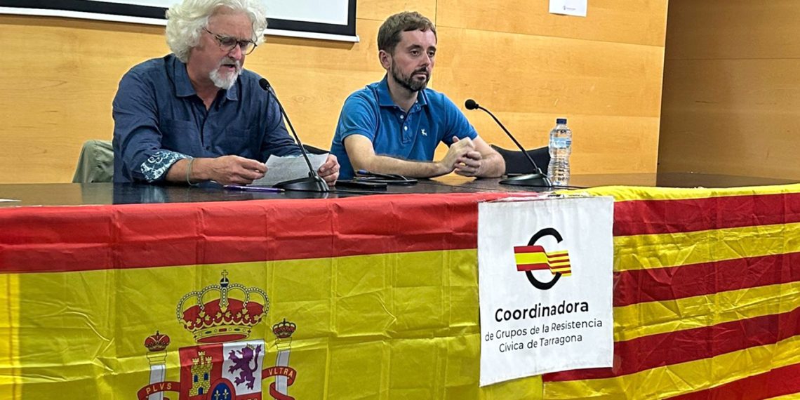 Caamaño y Escolano. Foto: Coordinadora de Entidades de la Resistencia en Tarragona