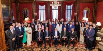 Foto de familia de la 34.ª Asamblea General del WSBI, presidida por Isidro Fainé, celebrada en Washington.© WSBI-ESBI