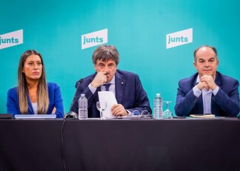 Nogueras, Puigdemont y Turull. Foto: Junts