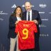 Vero Boquete con el presidente de la RFEF. Foto: RFEF