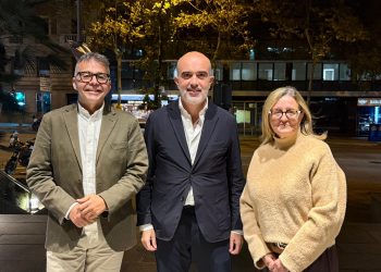 Víctor Martí, Dani Sirera y Sonia Devesa. Foto: PP
