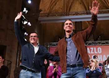 Gallardo y Sánchez. Foto: PSOE