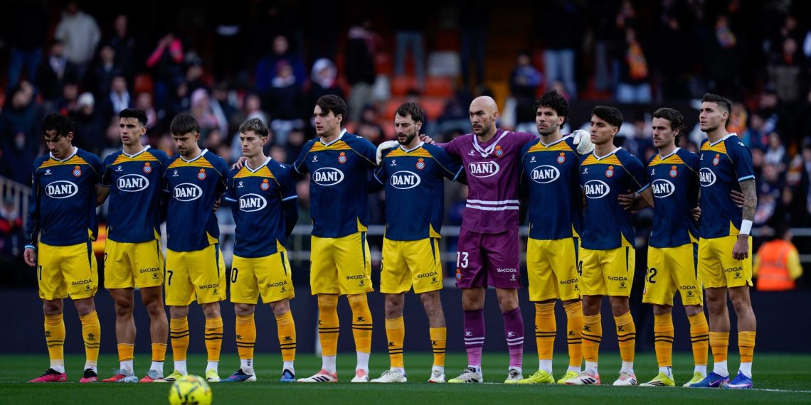 El Espanyol en un encuentro liguero