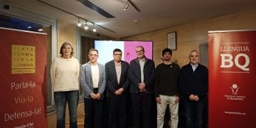 Presentación del estudio. Foto: Plataforma per la Llengua