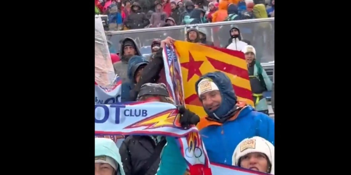 Esteladas en los Juegos Olímpicos de Invierno. Foto: CCMA