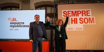 Oriol Junqueras y Elisenda Alamany. Foto: ERC