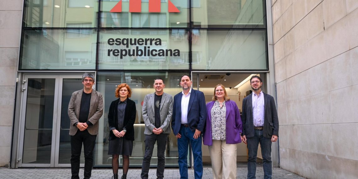 Otegi y Junqueras. Foto: ERC