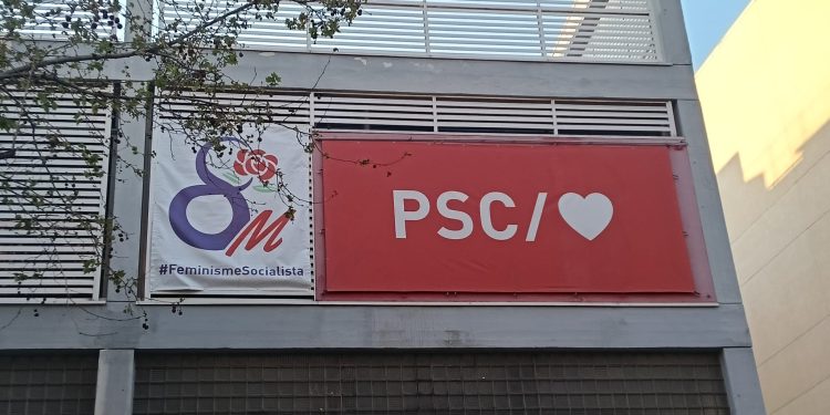 Sede PSC en Barcelona. Foto: Sergio Fidalgo