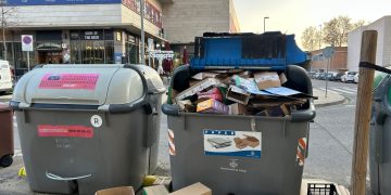 Contenedores en Lérida. Foto: PP