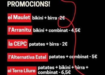 Cartel del acto permitido en la UAB
