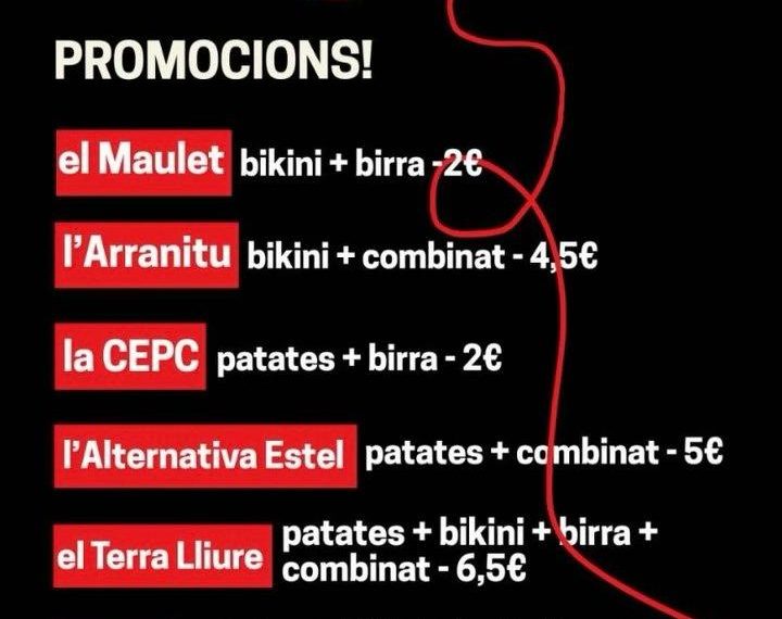 Cartel del acto permitido en la UAB