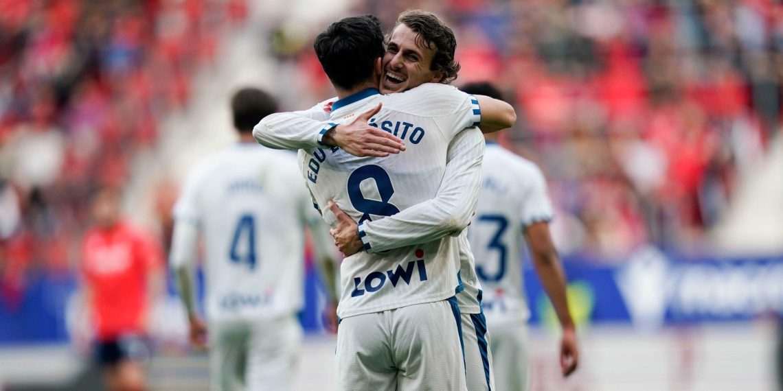 Edu Expósito y Carlos Romero. Foto: RCDE