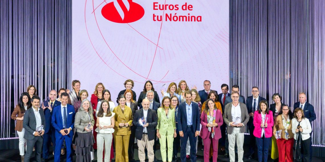 Proyectos premiados en la Convocatoria Euros de tu Nómina. Foto: Banco Santander.