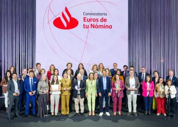 Proyectos premiados en la Convocatoria Euros de tu Nómina. Foto: Banco Santander.