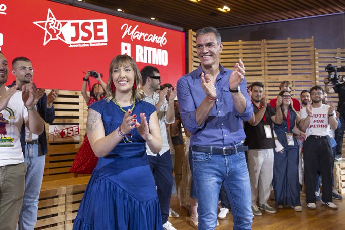 Aránzazu Figueroa y Pedro Sánchez. Foto: PSOE
