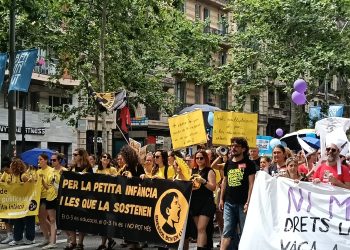 Foto de archivo de una manifestación de profesores. Imagen: S. Fidalgo