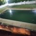 Piscina desbordada en la zona afectada. Foto: A.H