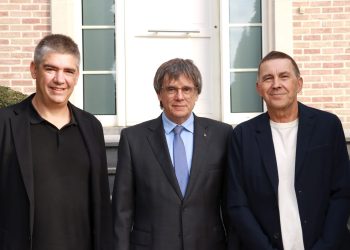 Puigdemont con Otegi. Foto: Junts