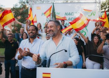 Garriga y Abascal en Barcelona. Foto: VOX