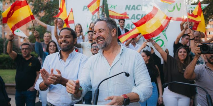 Garriga y Abascal en Barcelona. Foto: VOX
