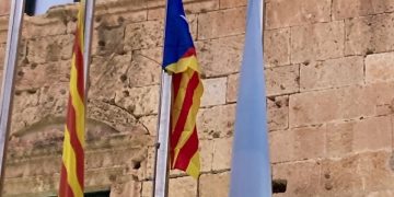 Estelada en Torredembarra. Foto: VOX