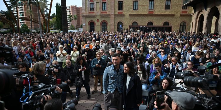 Gabriel Rufián e Irene Montero en Barcelona. Foto: Podemos