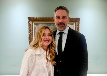 Meloni y Abascal. Foto: VOX