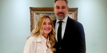 Meloni y Abascal. Foto: VOX