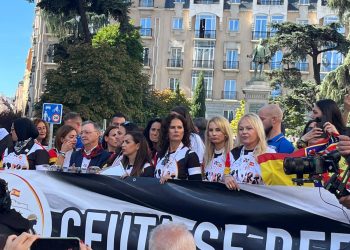 Imagen de la manifestación de Mujeres Caballas. Foto: Sociedad Civil Española