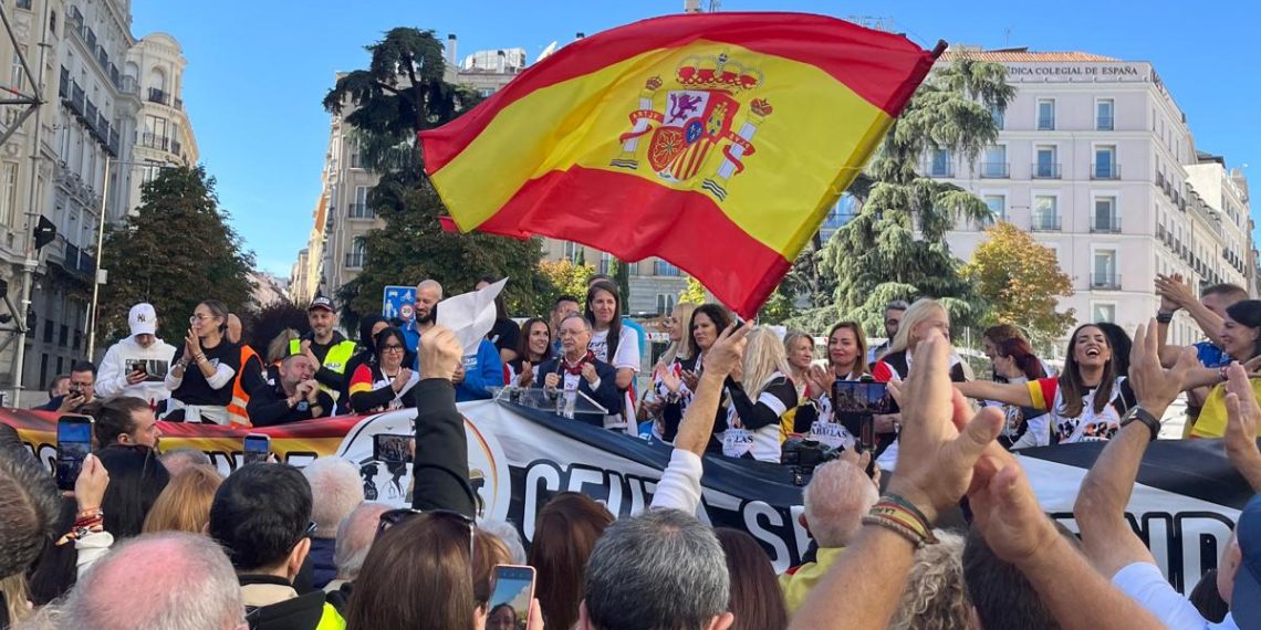 Imagen de la manifestación de Mujeres Caballas. Foto: Sociedad Civil Española